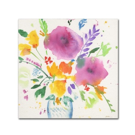 Sheila Golden 'Bright Bouquet 3' Canvas Art,18x18